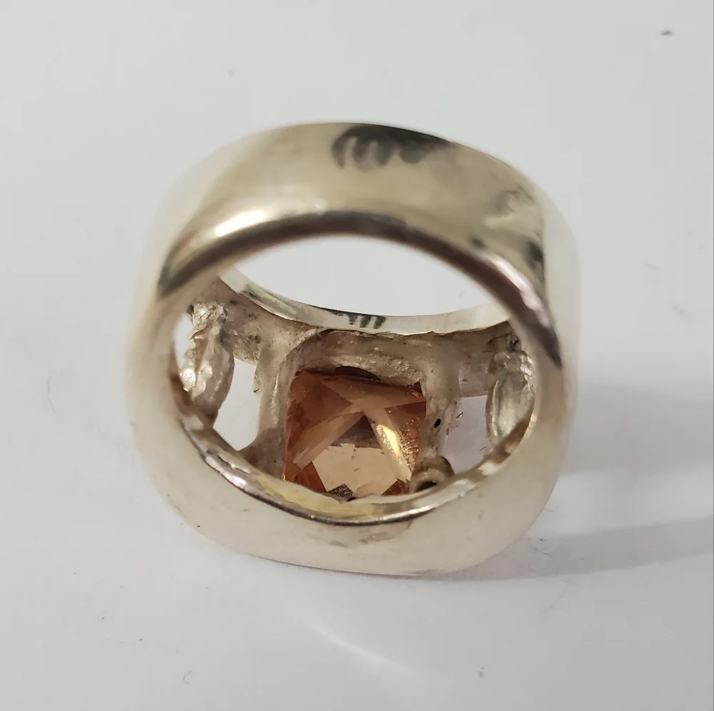 Sterling Silver 925 Morganite Ring - Picture 8 of 11